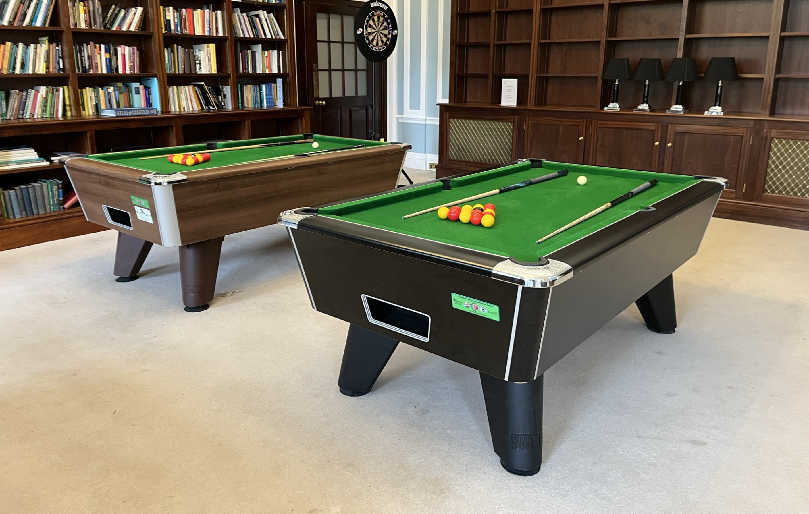 Two Pool Tables